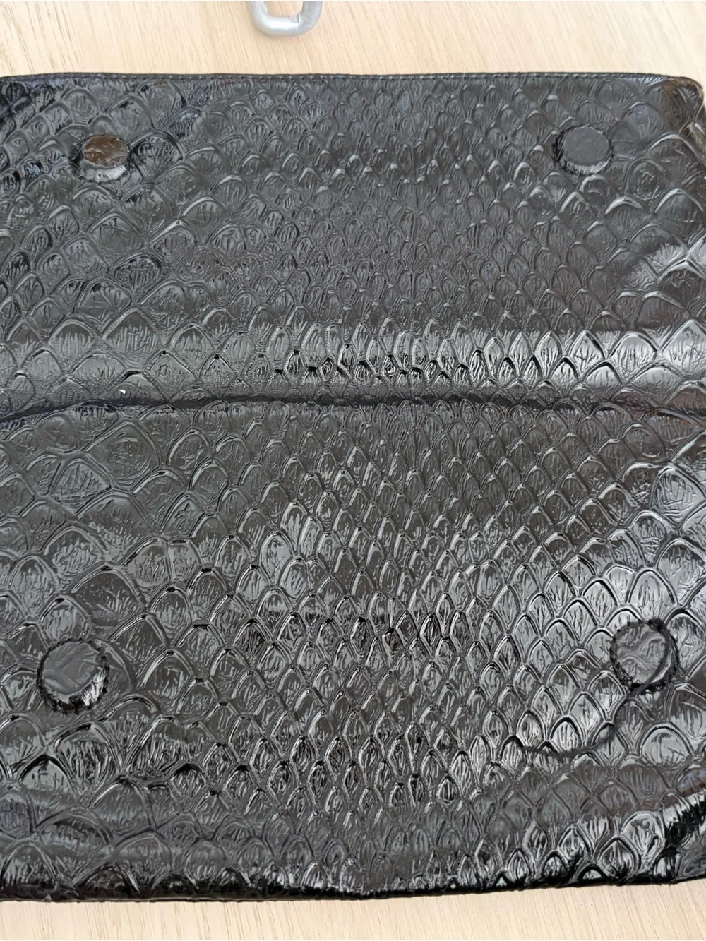 BCBGeneration Black Textured Clutch